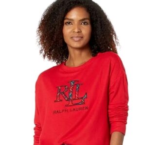 NWT Ralph Lauren Red Sleep Gown Pajamas Sz Large